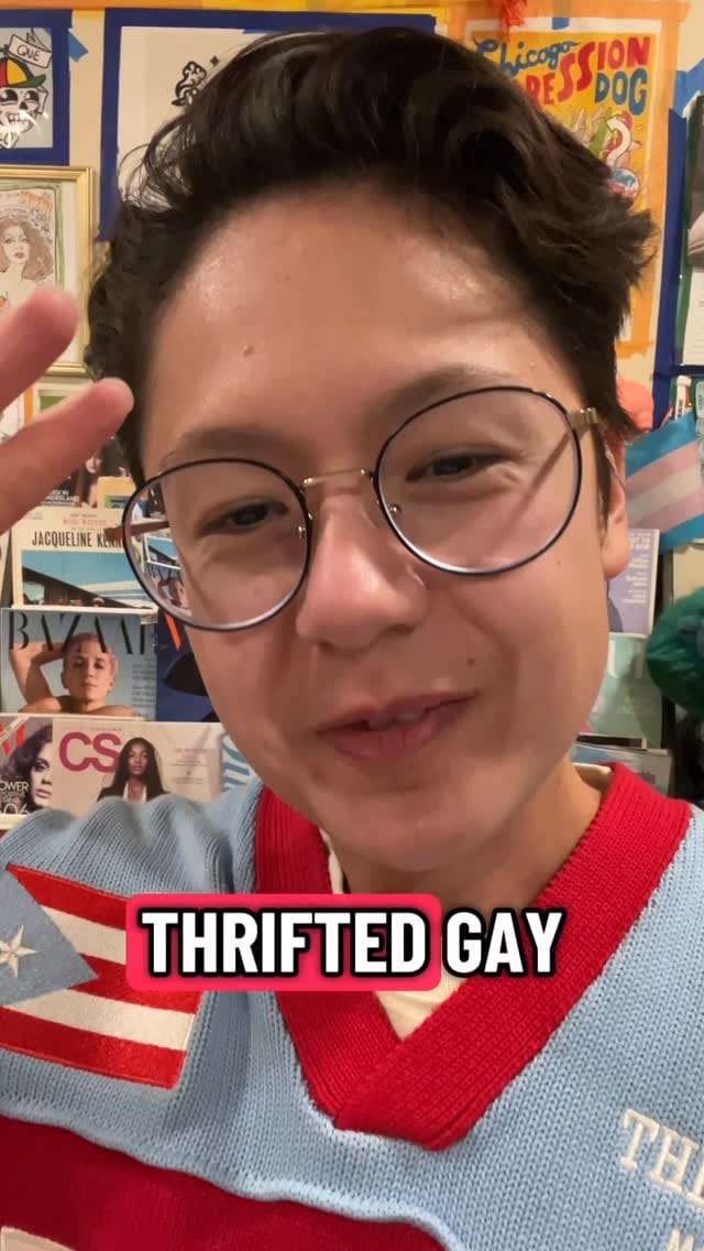 Post 12 by Androgynous Thrifter/Designer on Instagram (video)