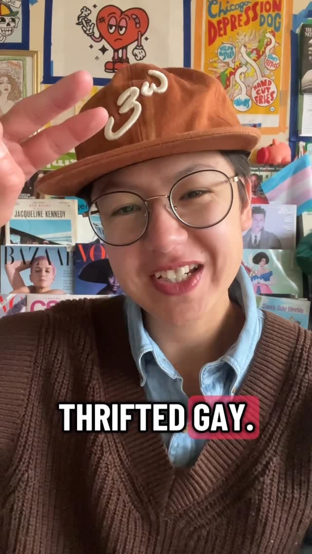 Post 6 by Androgynous Thrifter/Designer on Instagram (video)