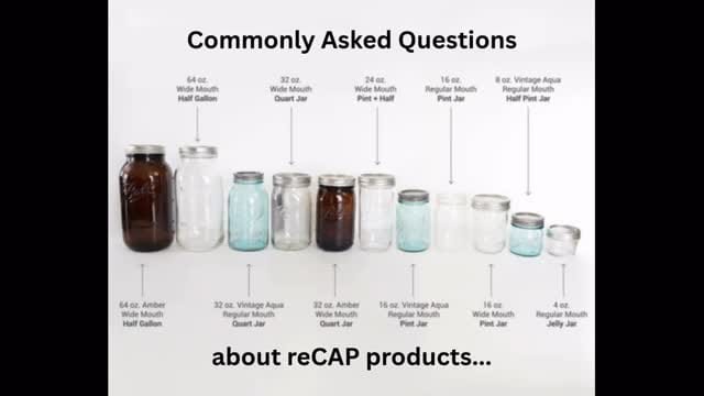 Post 10 by reCAP Mason Jars on Instagram (video)