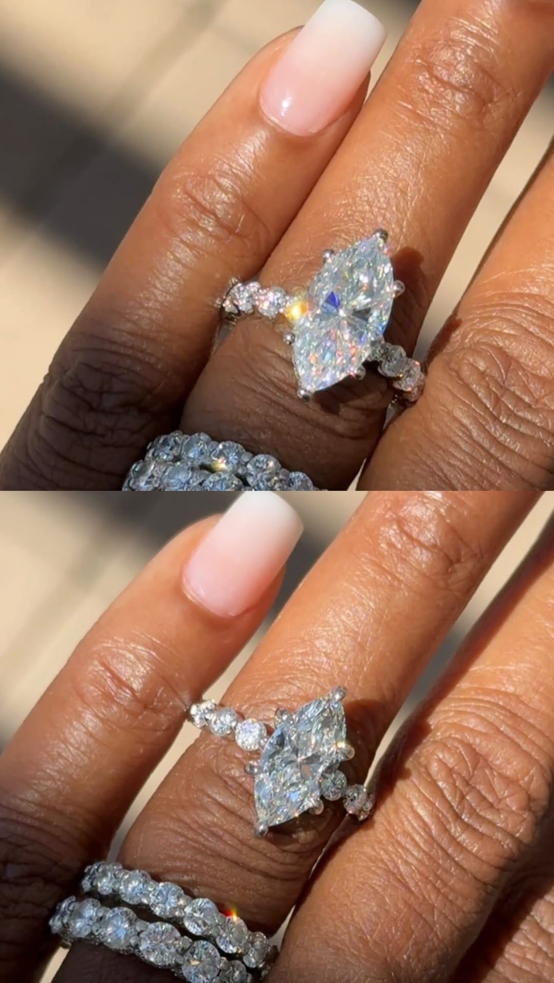 Post 12 by Moissanite & Lab Grown Diamond Fine Jewelry on Instagram (video)