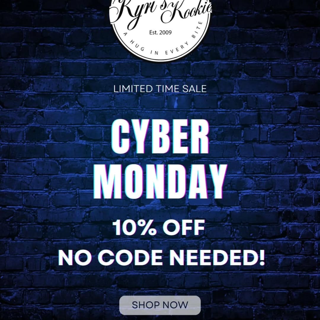 Post 3 by Kyri's Kookies - Founder Dr. Kyri @drkyri on Instagram (image)