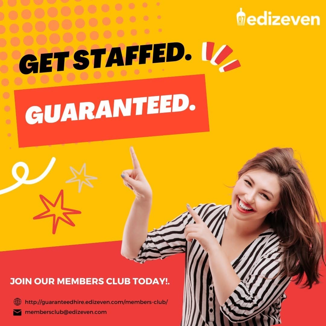 Post 5 by Edizeven | Restaurant Jobs on Instagram (image)