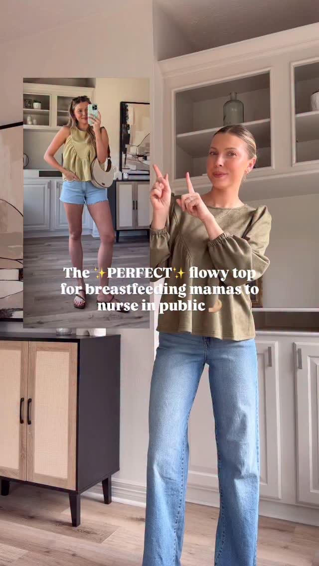 Post 7 by Cheyenne Cavazos | Nursing Friendly Mom Outfits on Instagram (video)