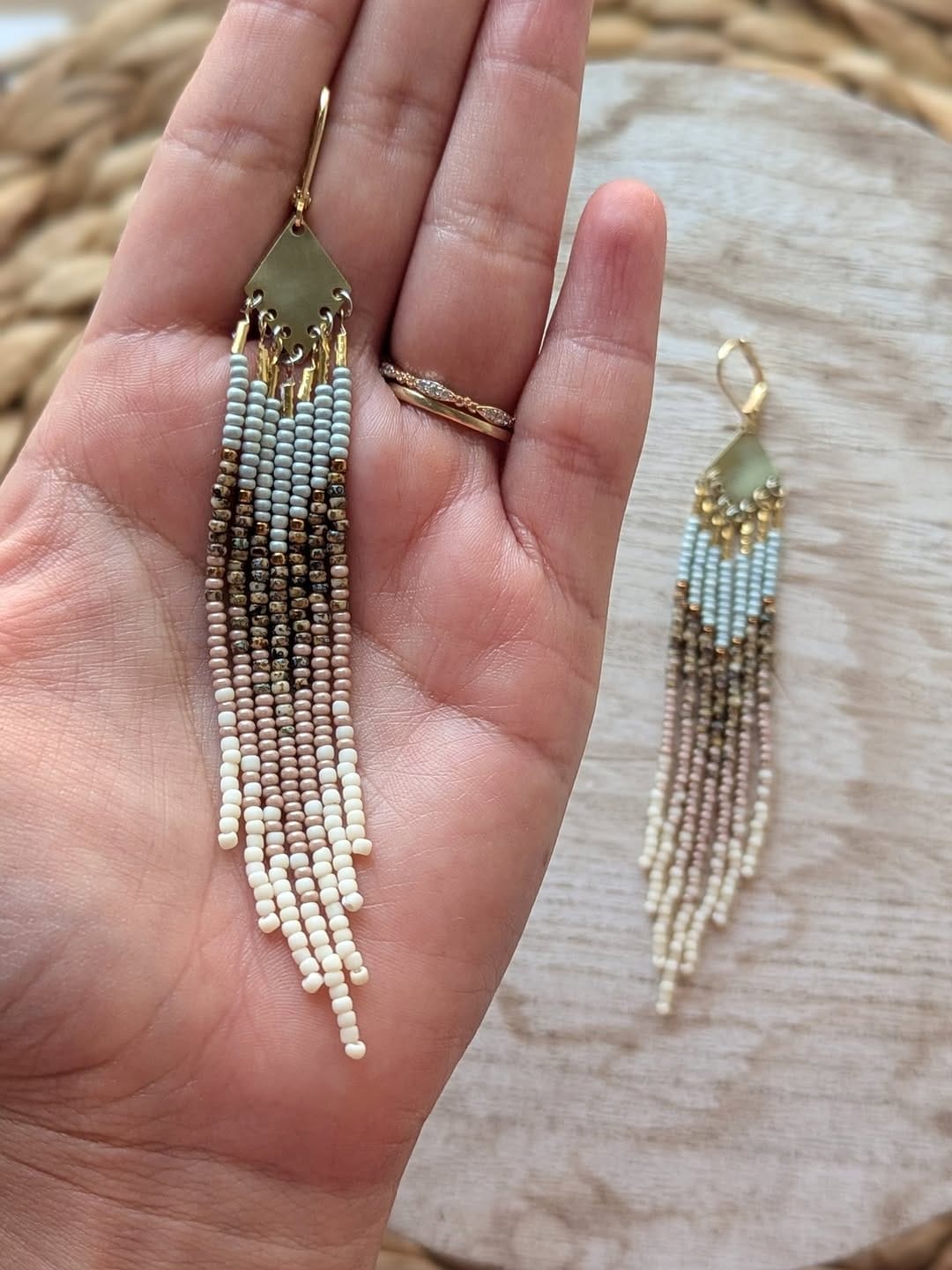 Post 1 by Moon & Milk | Seed Bead Jewelry on Instagram (carousel)