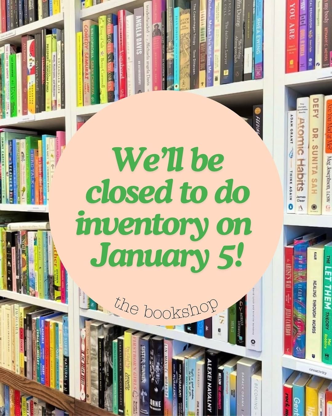 Post 2 by The Bookshop on Instagram (image)