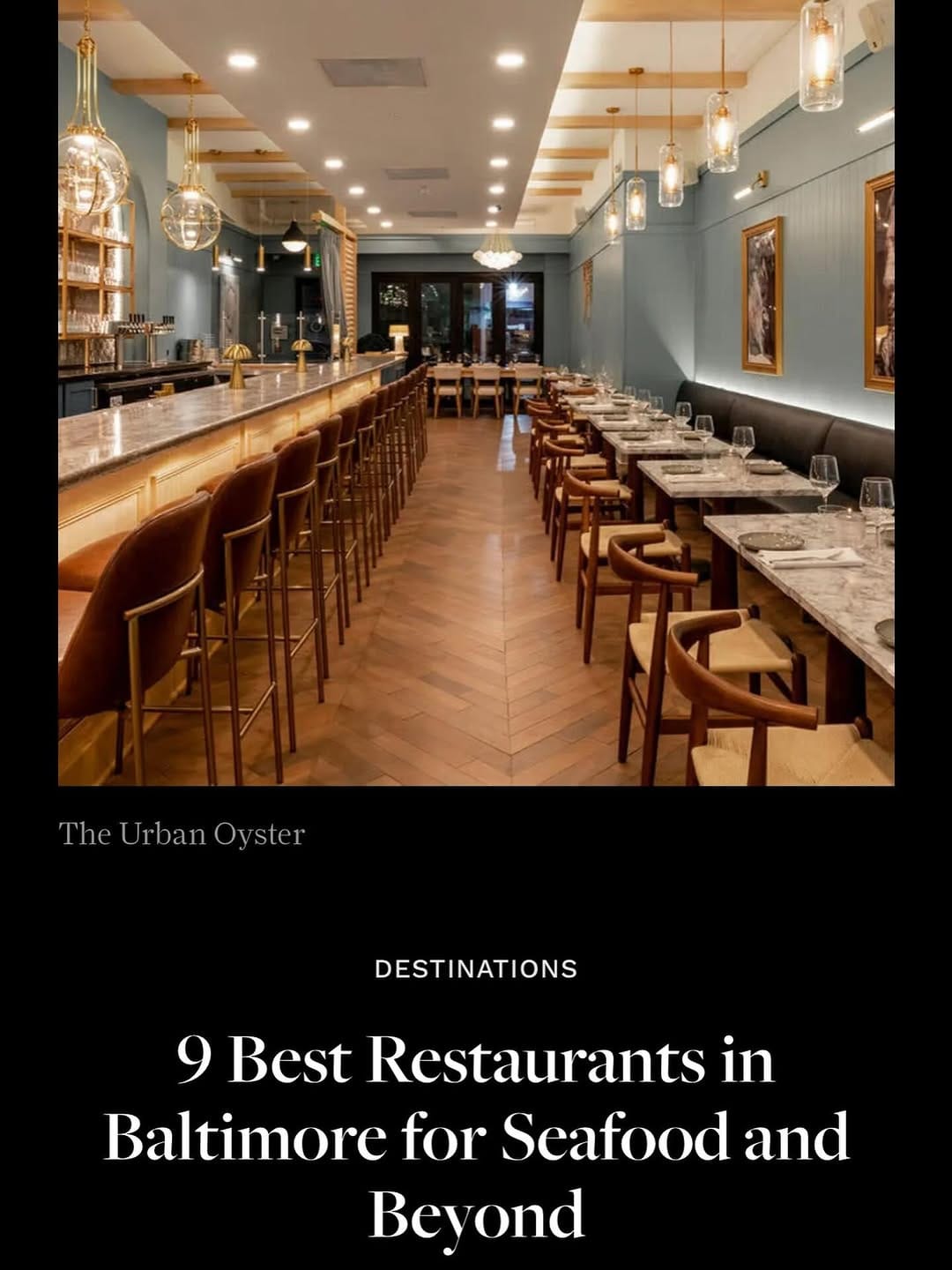 Post 6 by The Urban Oyster ™️ on Instagram (image)