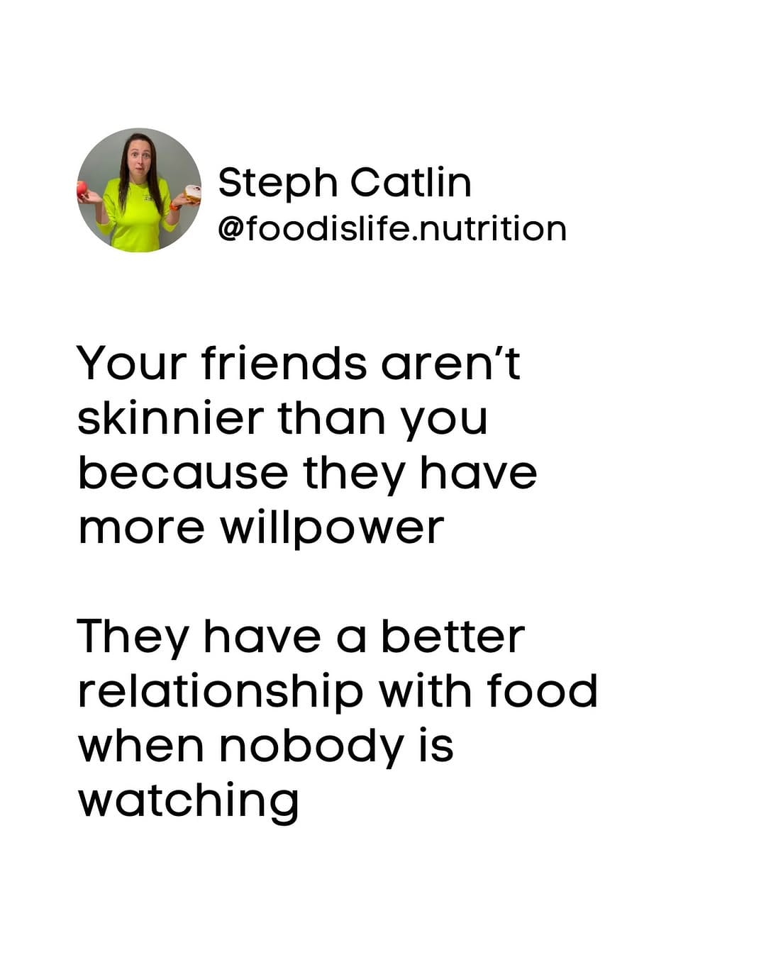 Post 1 by Steph | Online Weight Loss Coach on Instagram (image)