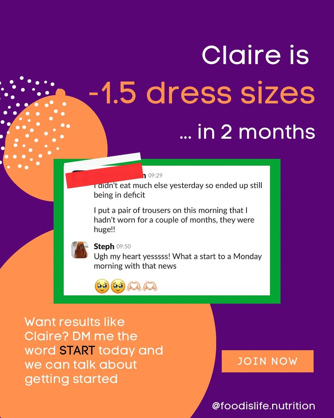 Post 2 by Steph | Online Weight Loss Coach on Instagram (image)