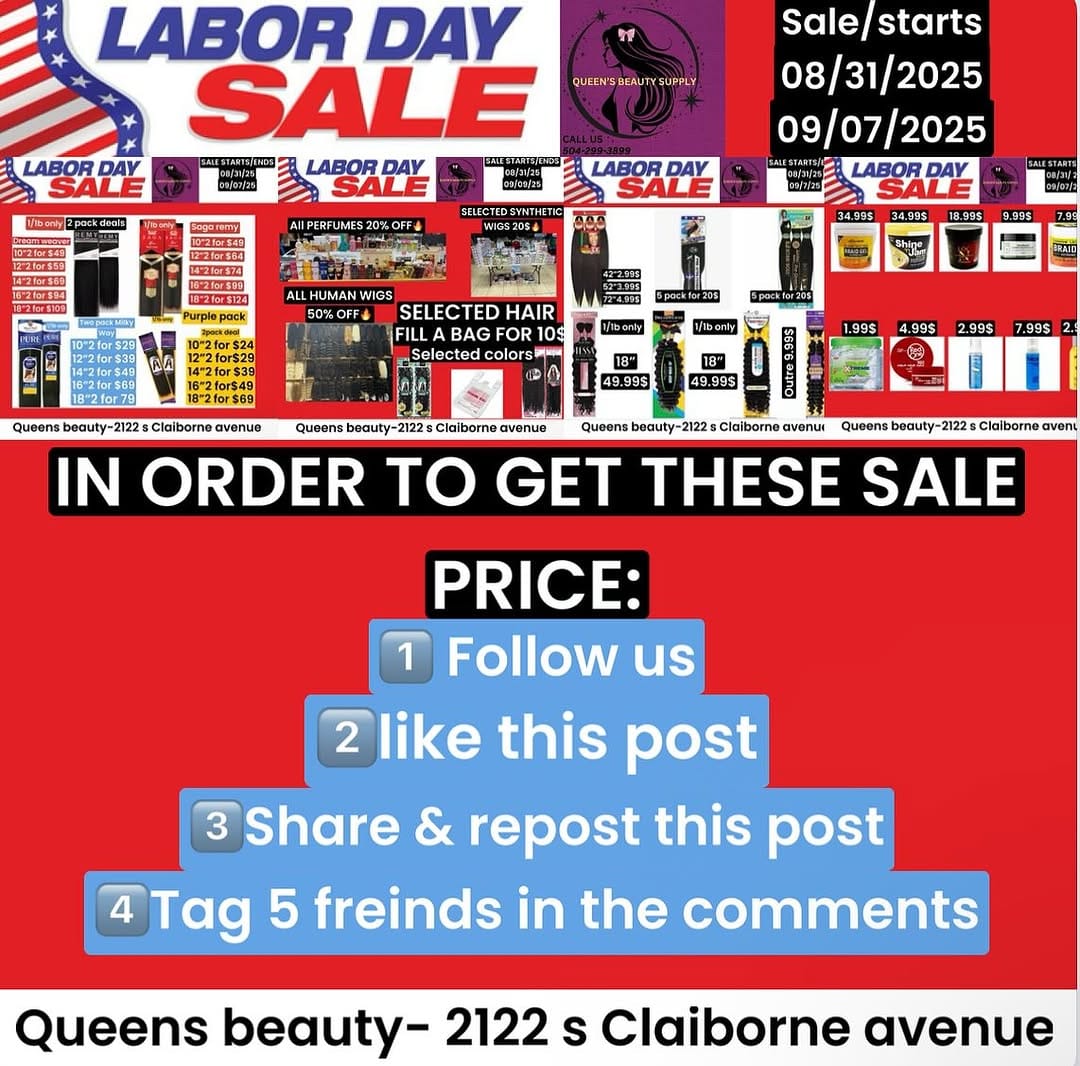 Post 5 by Queens Beauty Supply on Instagram (carousel)