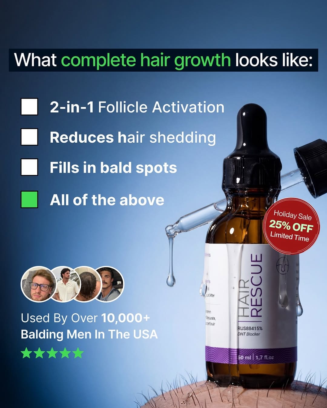 Post 6 by Hair Rescue | Solution To Hairloss on Instagram (image)