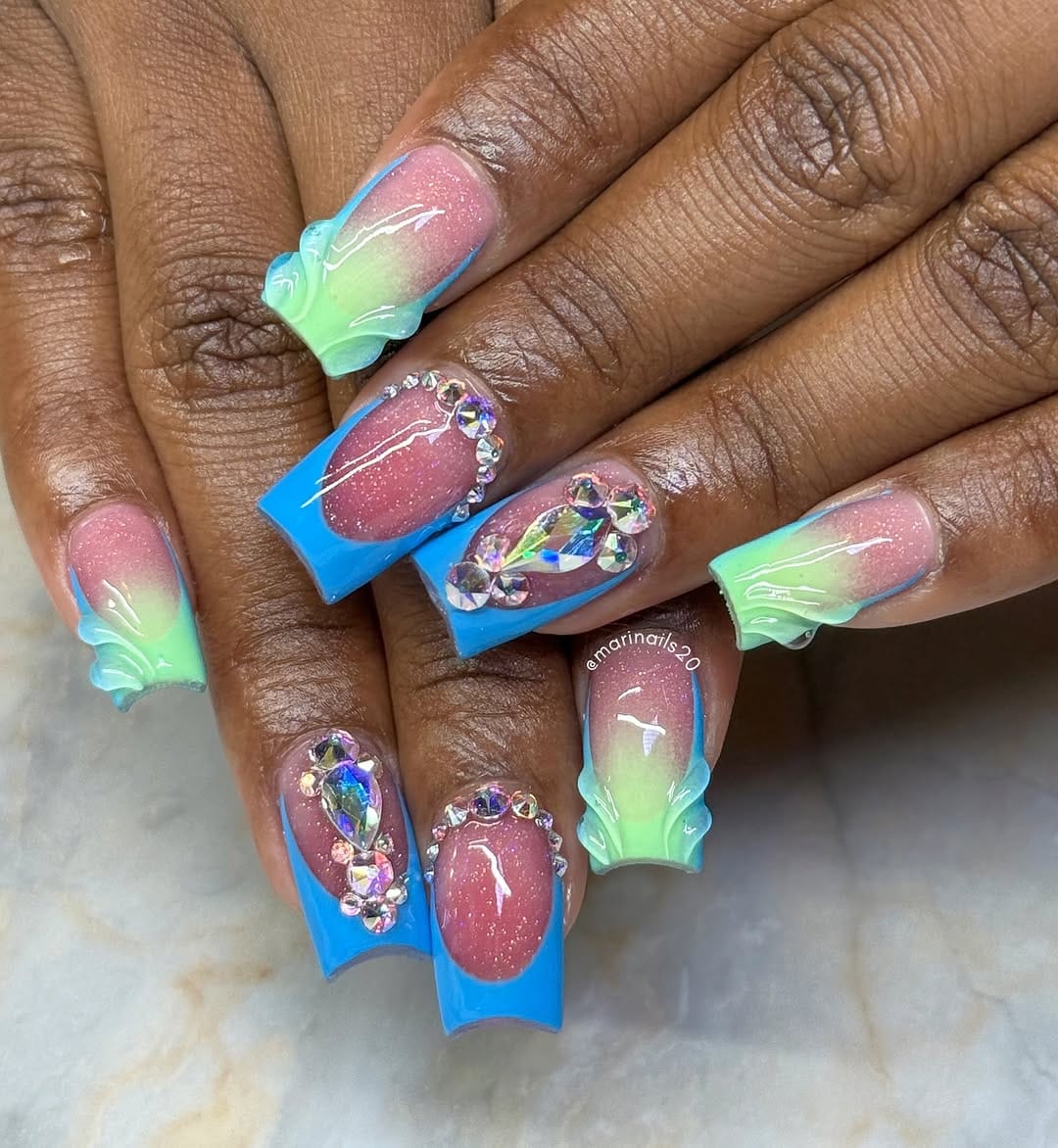Post 1 by Mari/ Acrylic Nails on Instagram (carousel)