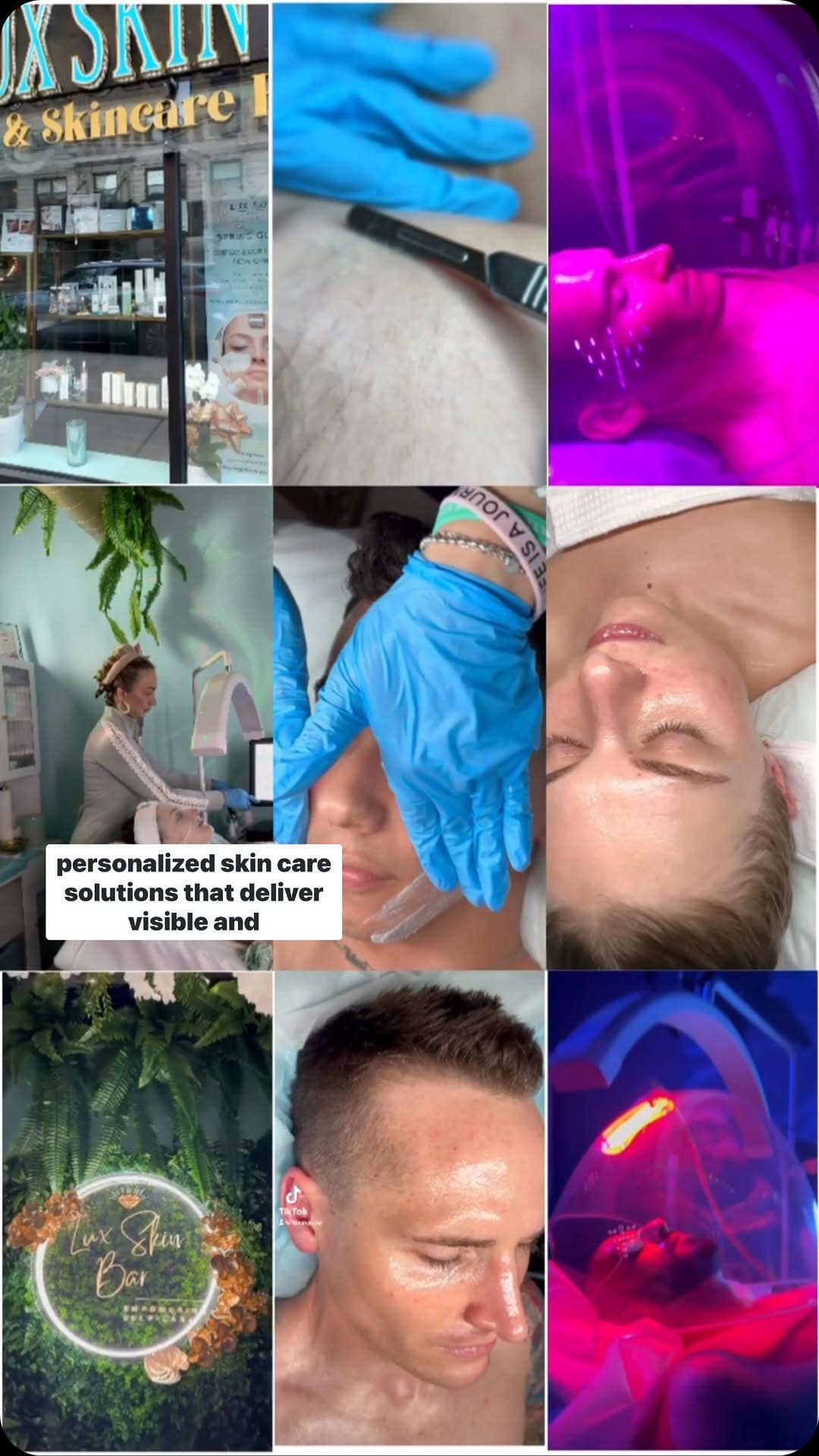 Post 8 by Lux Skin Bar Chicago spa & skincare salon on Instagram (video)
