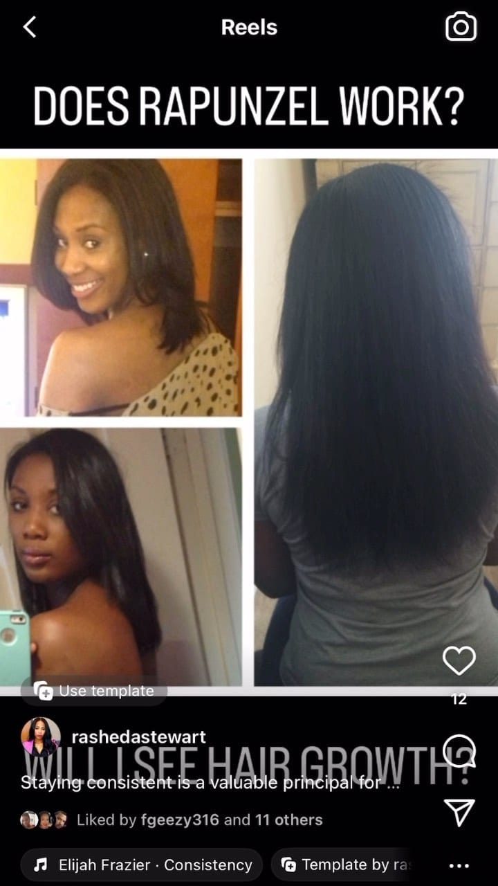 Post 1 by Rapunzel The Future of Hair® on Instagram (video)