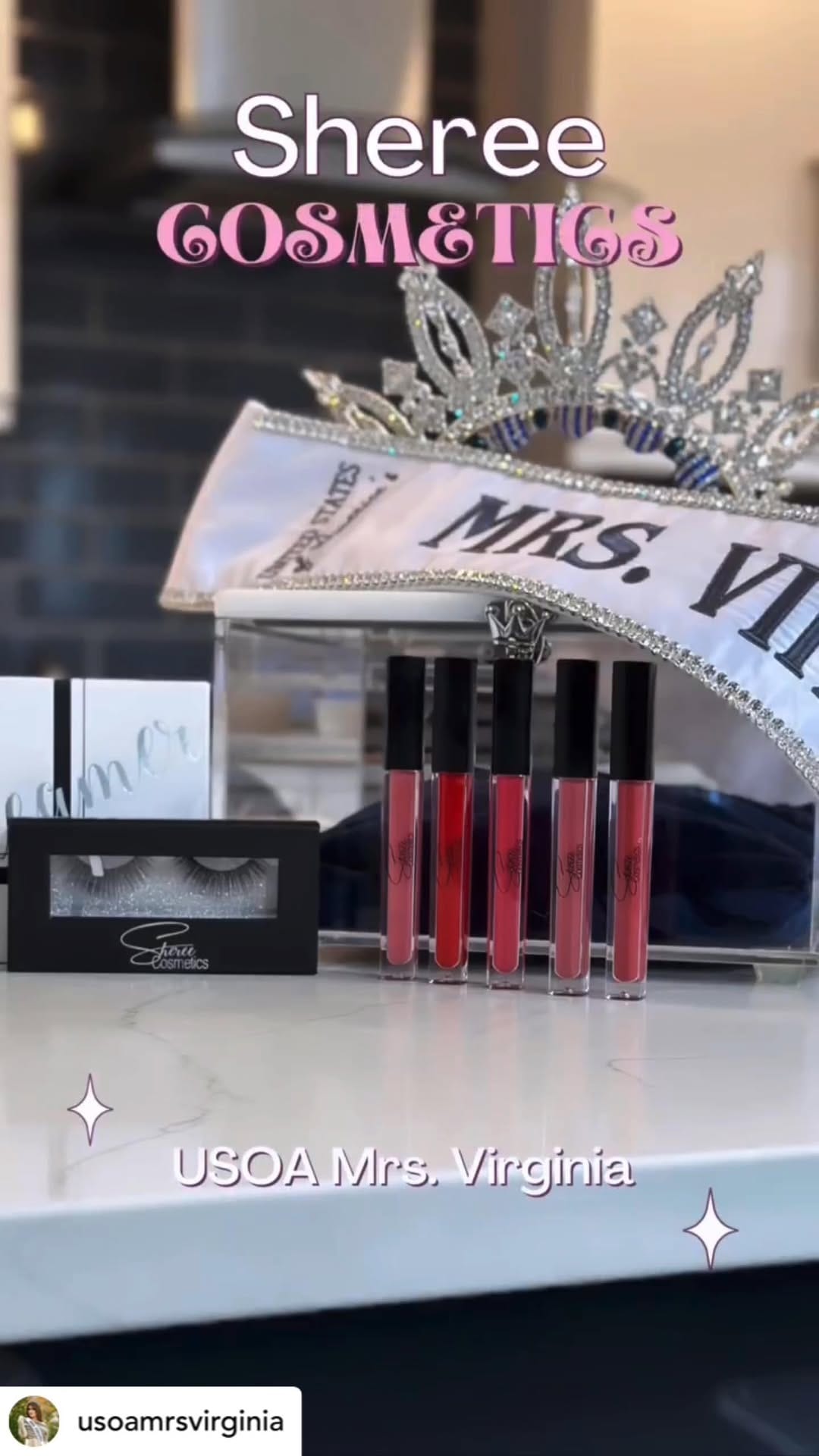 Post 1 by Sheree Cosmetics on Instagram (video)