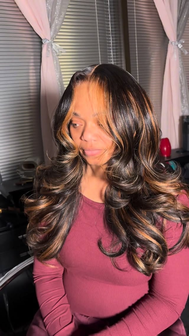 Post 3 by Houston Hairstylist on Instagram (video)