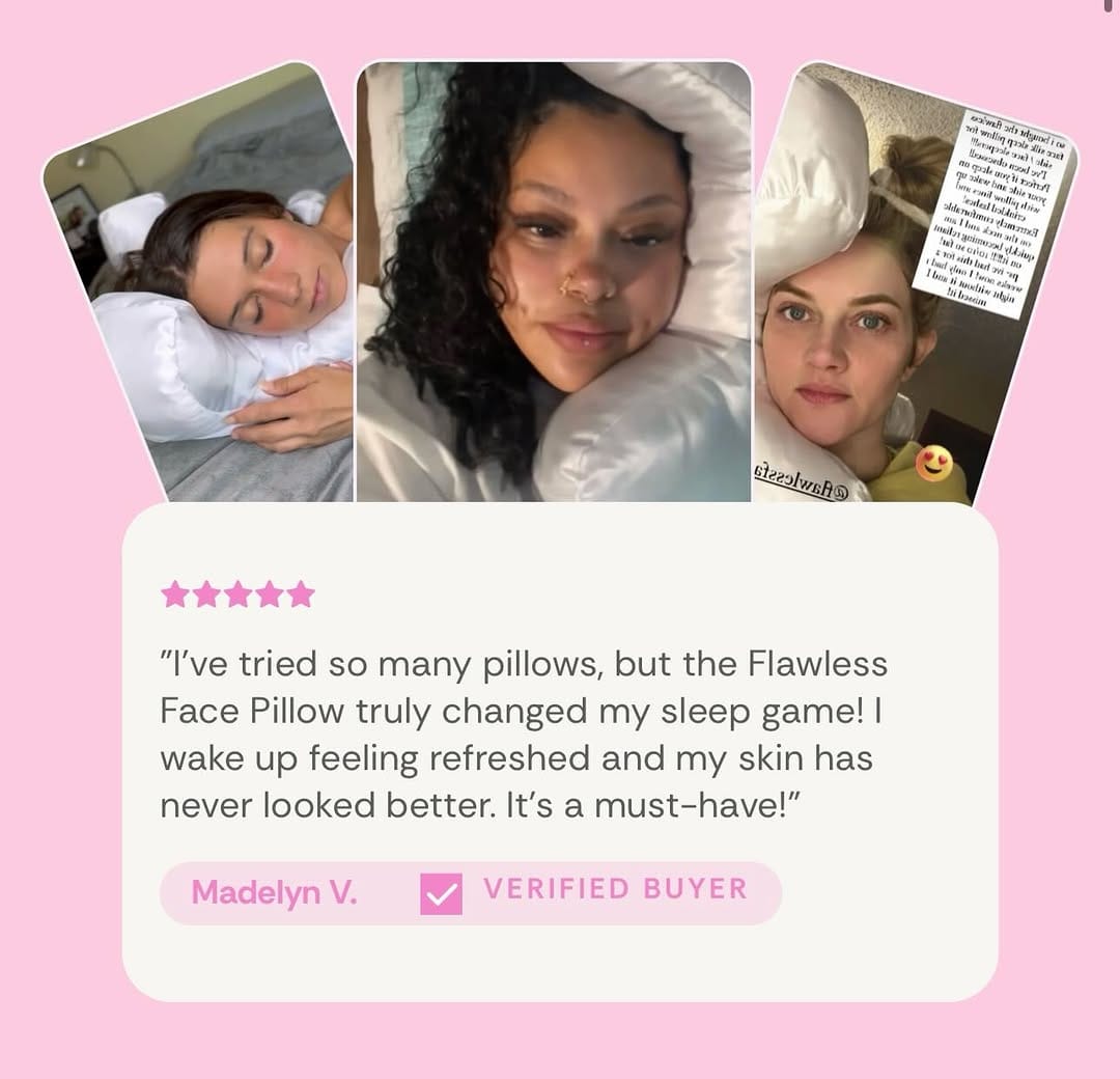 Post 1 by Flawless Face Pillow on Instagram (image)