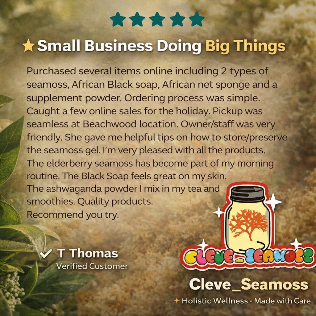 Post 6 by @cleve_seamoss on Instagram (image)