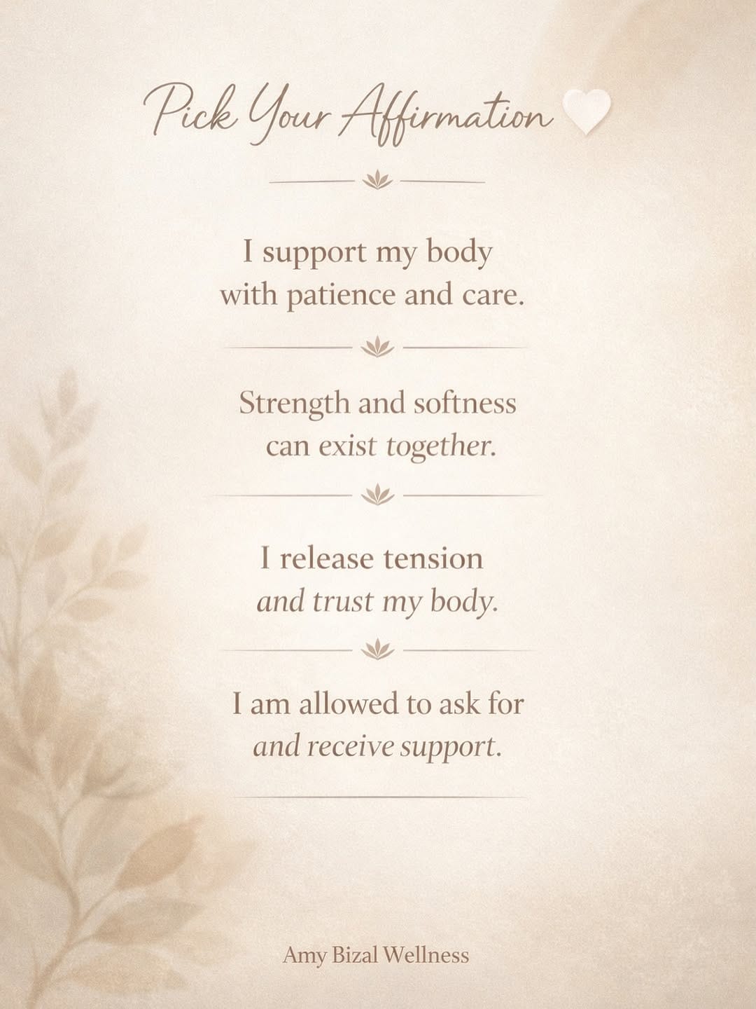 Post 4 by Amy Bizal || Yoga Instructor on Instagram (image)