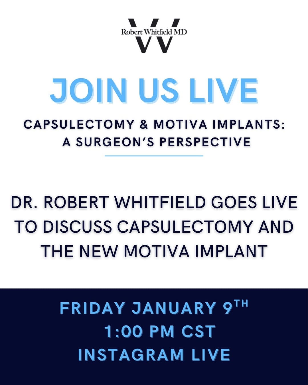 Post 6 by Dr. Robert Whitfield, MD on Instagram (image)