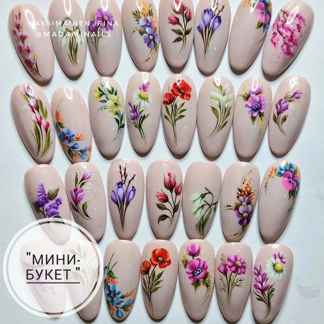 Post 9 by NAIL ART Instructor. Курсы, роспись ногтей on Instagram (image)