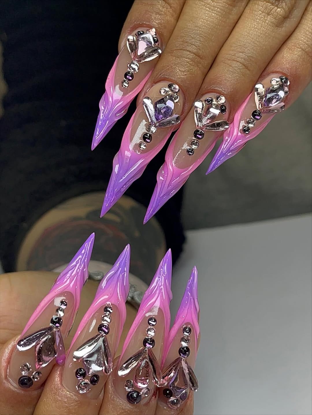 Post 4 by ⚡NAILS AMOUR⚡MIAMI NAILSHOP on Instagram (carousel)