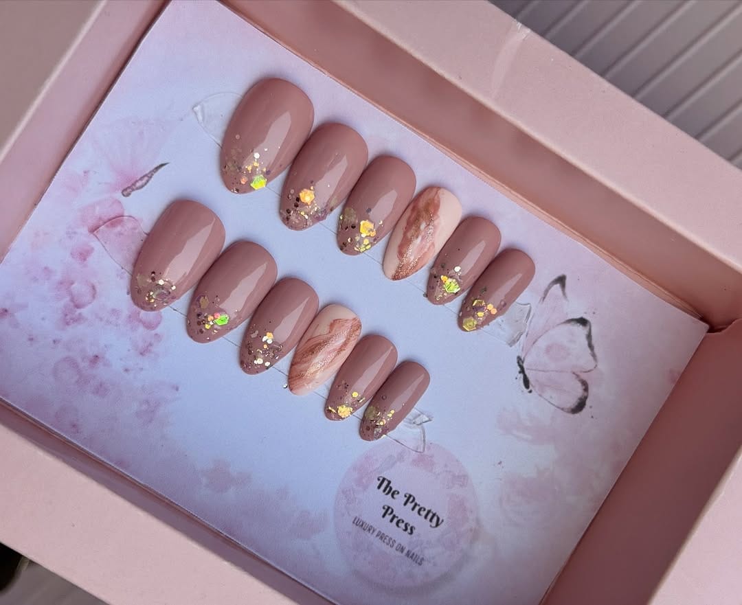 Post 2 by The Pretty Press Nails 🦋✨ on Instagram (carousel)