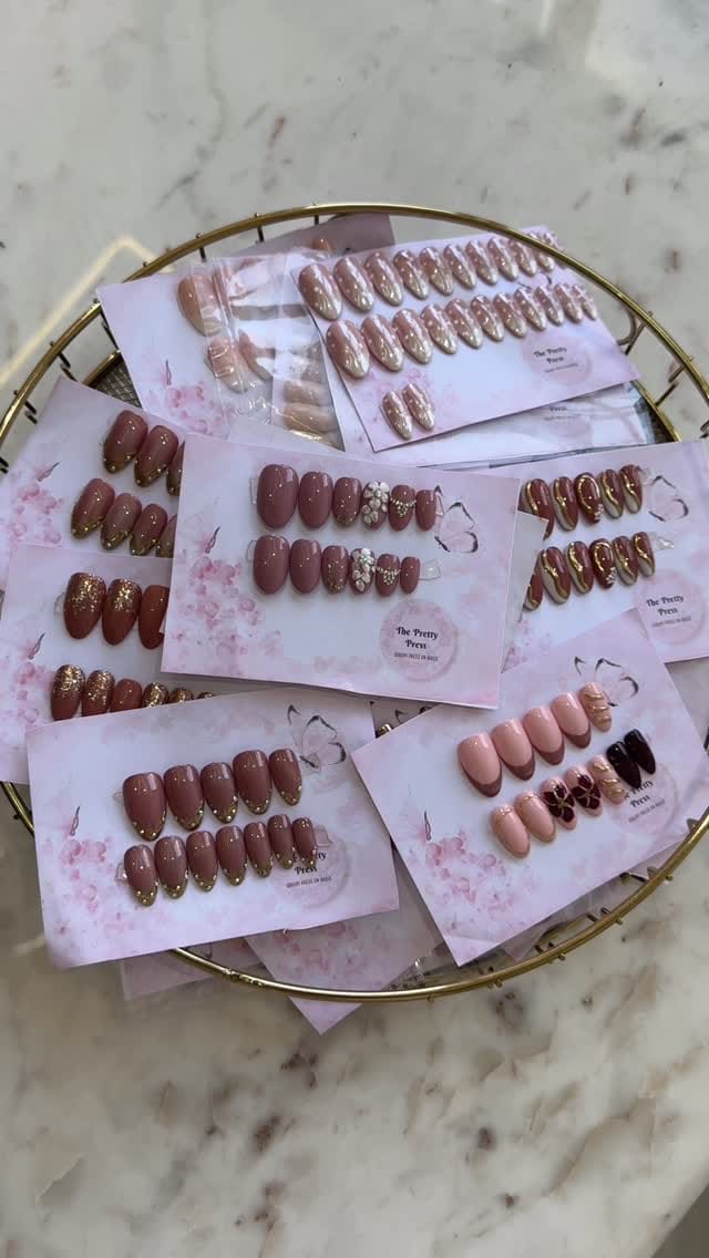 Post 8 by The Pretty Press Nails 🦋✨ on Instagram (video)