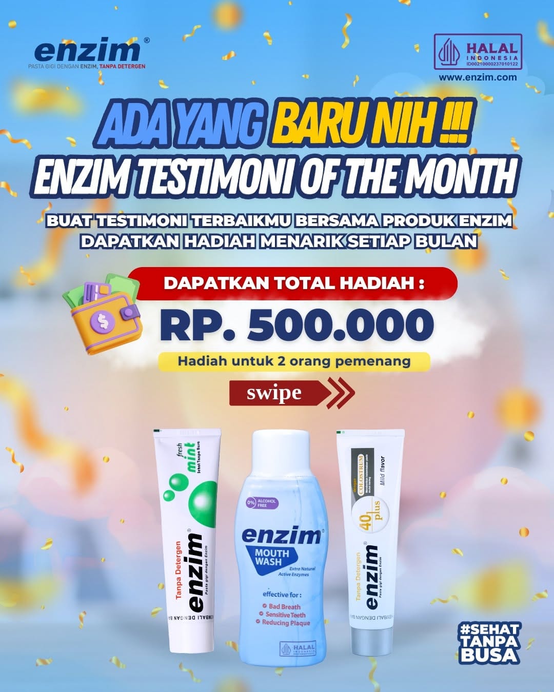 Post 1 by Enzim Indonesia on Instagram (carousel)