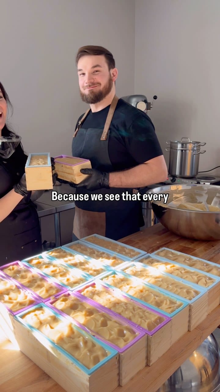 Post 10 by Grass Fed Soaps on Instagram (video)