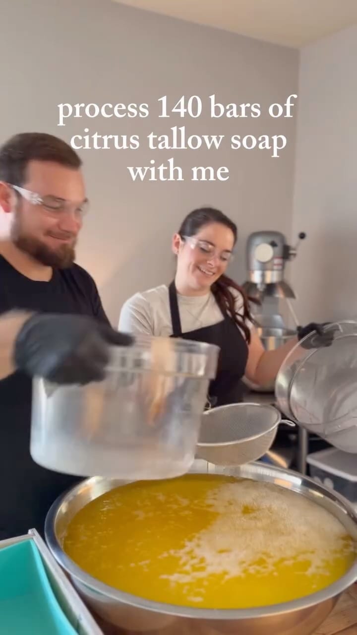 Post 7 by Grass Fed Soaps on Instagram (video)