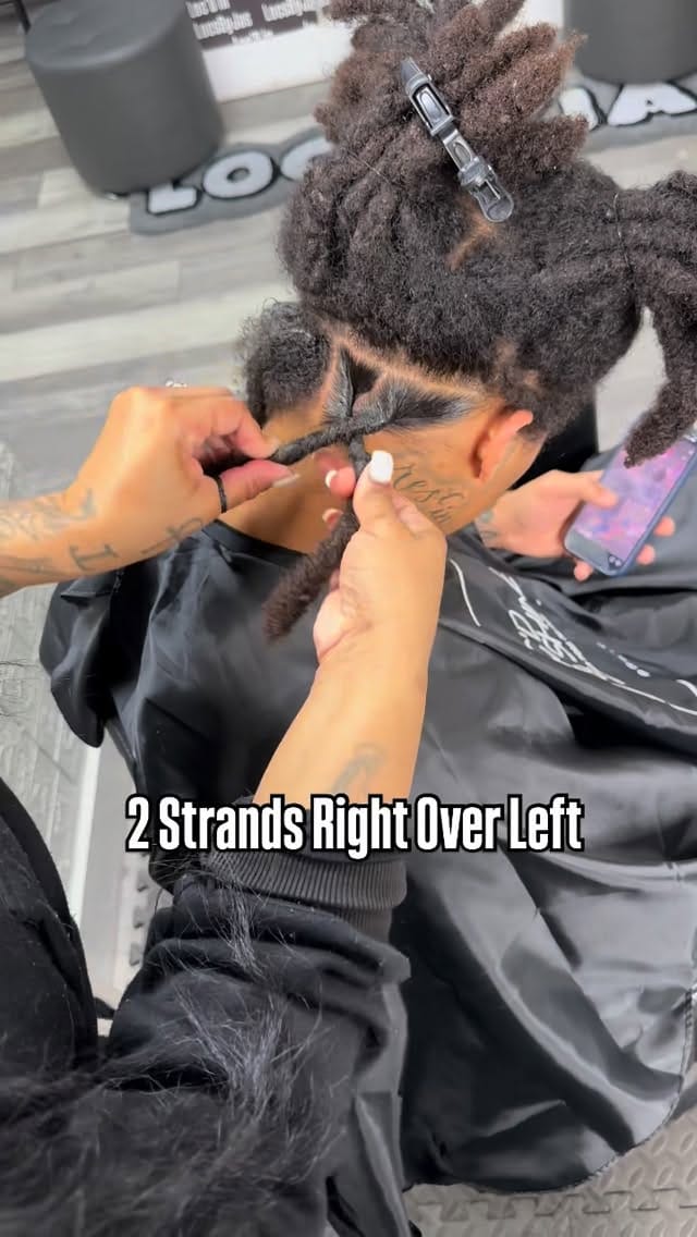 Post 5 by Yo Favorite Loctician on Instagram (video)