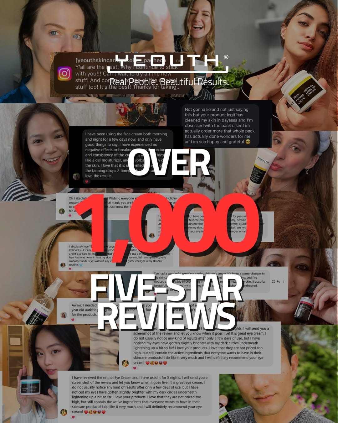 Post 7 by Yeouth Skincare. Real people. Beautiful results. on Instagram (image)