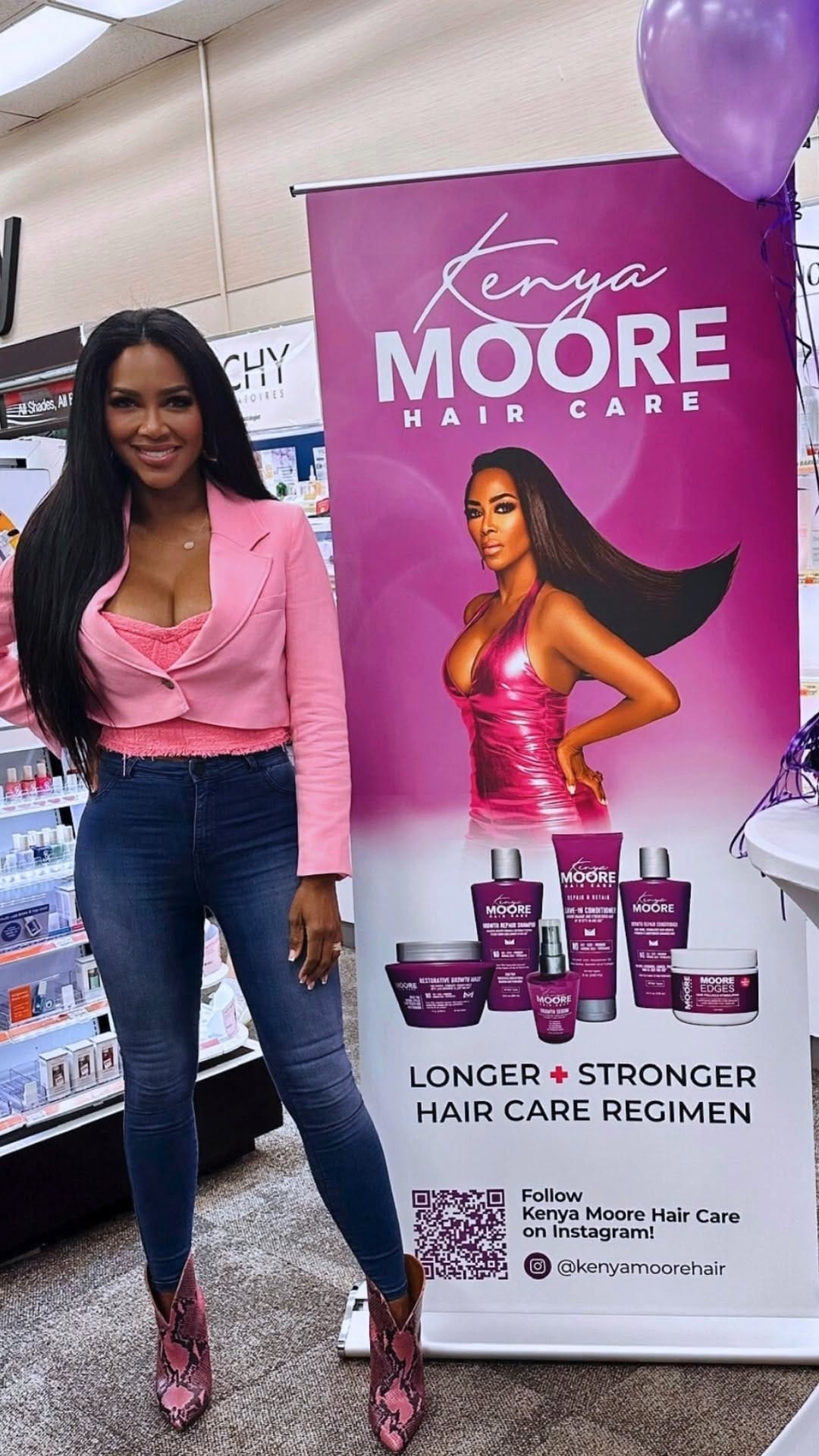 Post 4 by Kenya Moore Hair Care on Instagram (video)