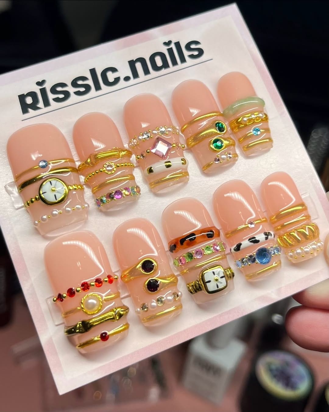 Post 6 by Riss | Luxury Press On Nails on Instagram (carousel)