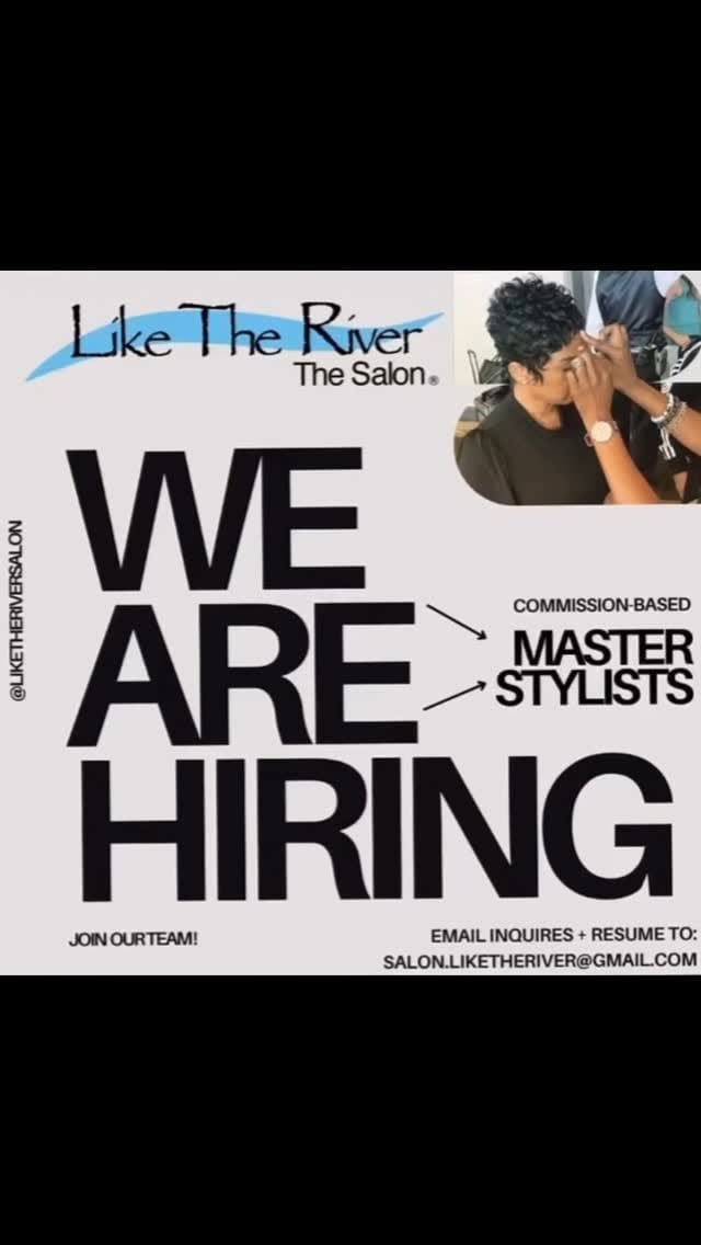 Post 10 by Like The River The Salon on Instagram (video)