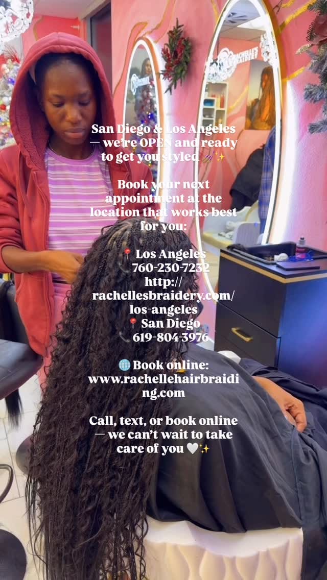 Post 7 by Rachelle Hair Braiding on Instagram (video)