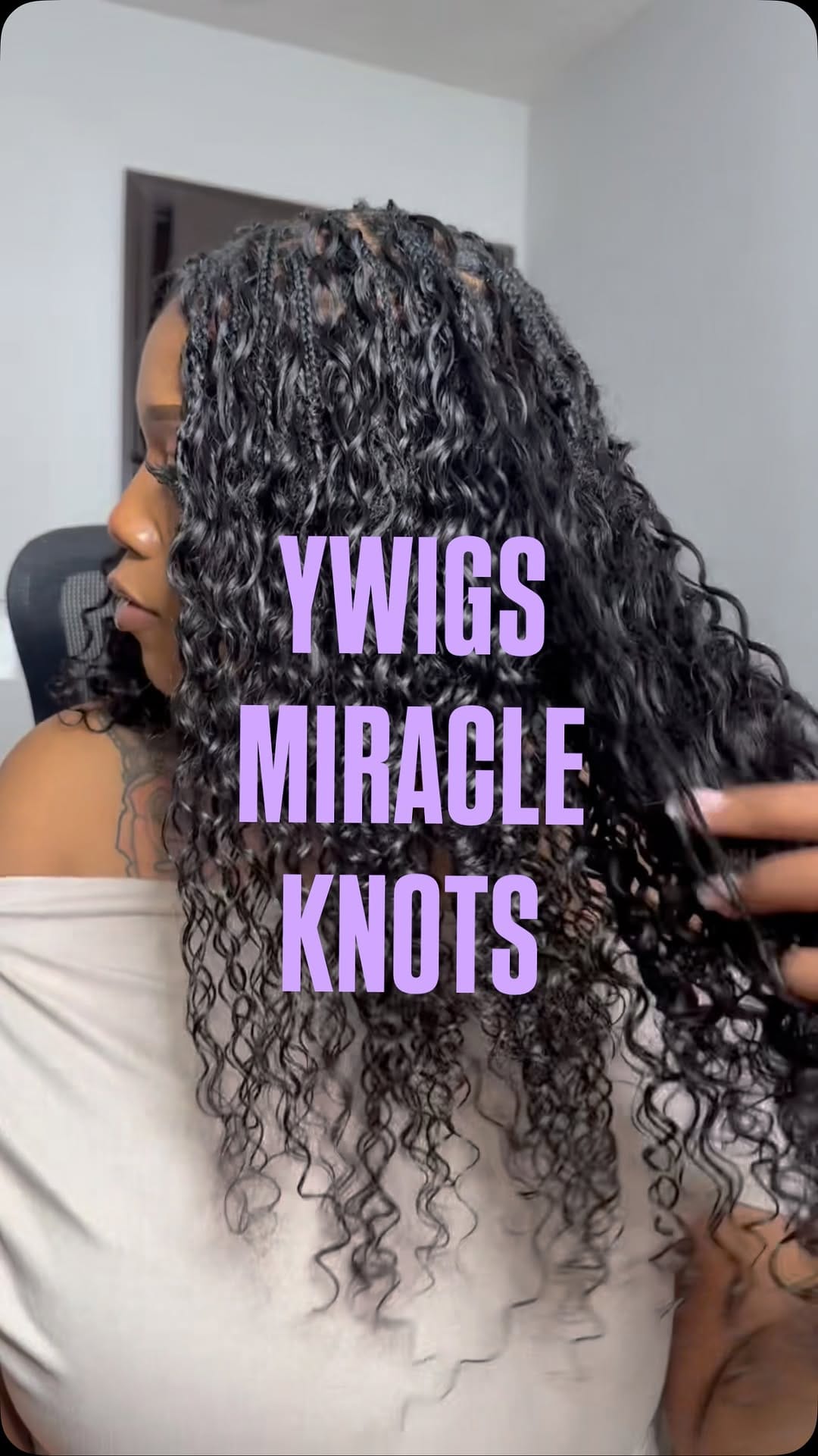 Post 6 by Ywigs Human Braiding Hair · Crochet Hair · Boho Locs · Bundles on Instagram (video)