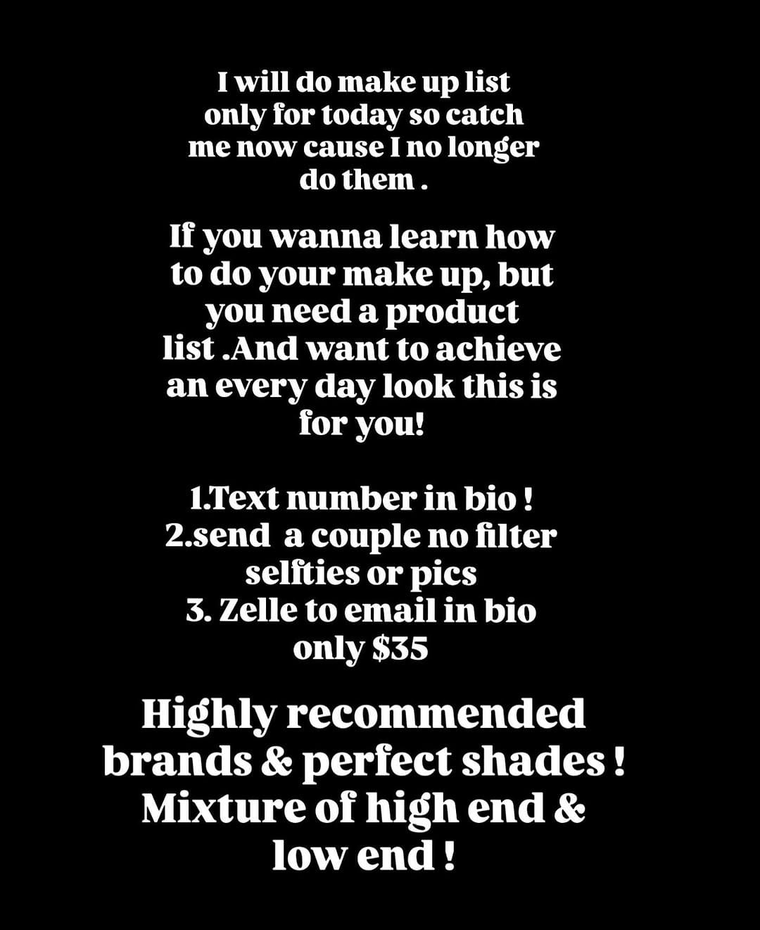 Post 2 by Text for Lastminute appointments +1 786-322-1485 on Instagram (image)