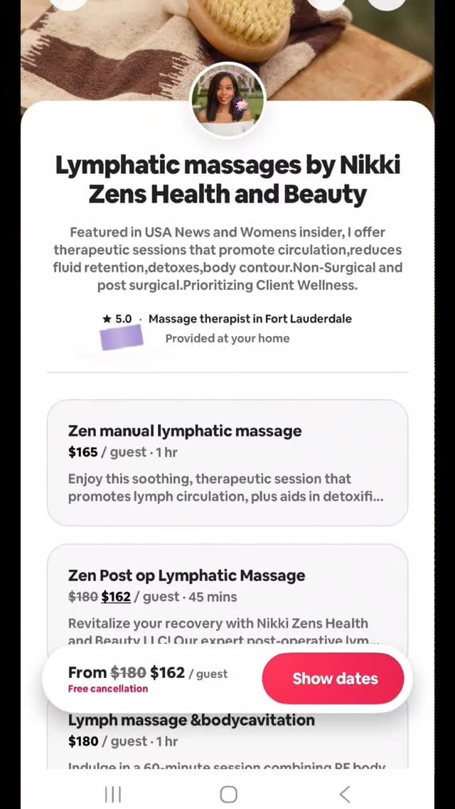 Post 2 by Nikki Zens Post op Lymphatic massage and Recovery Concierge on Instagram (video)