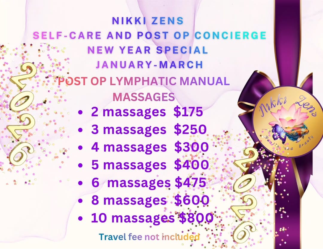 Post 3 by Nikki Zens Post op Lymphatic massage and Recovery Concierge on Instagram (image)