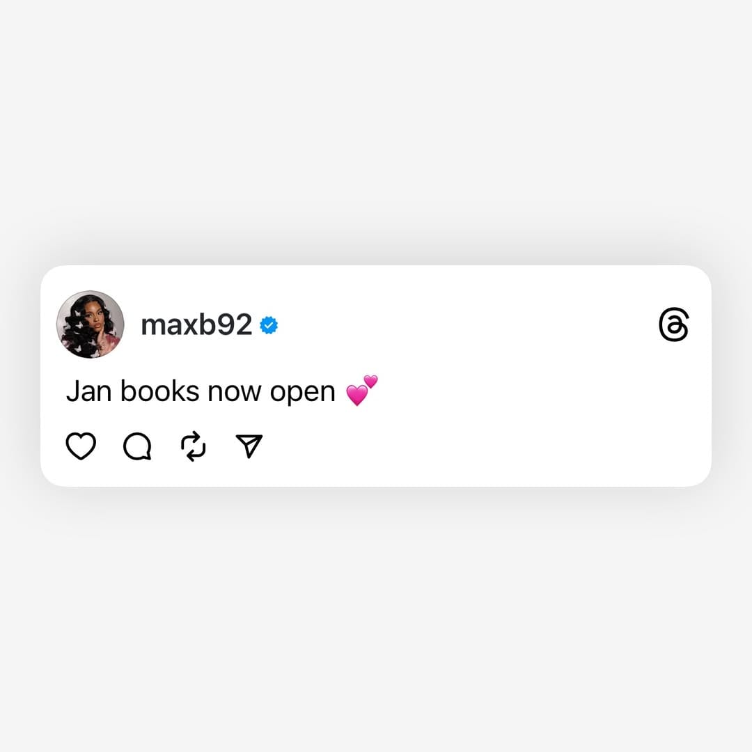 Post 6 by Max Beauty on Instagram (image)