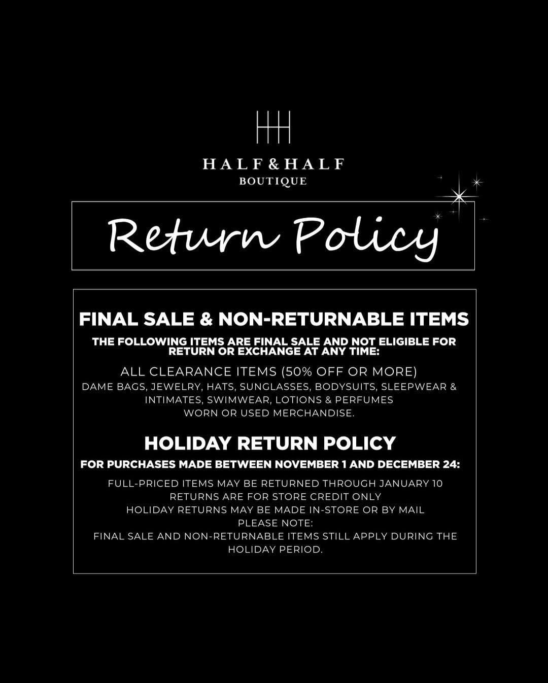 Post 4 by Half & Half Boutique on Instagram (carousel)