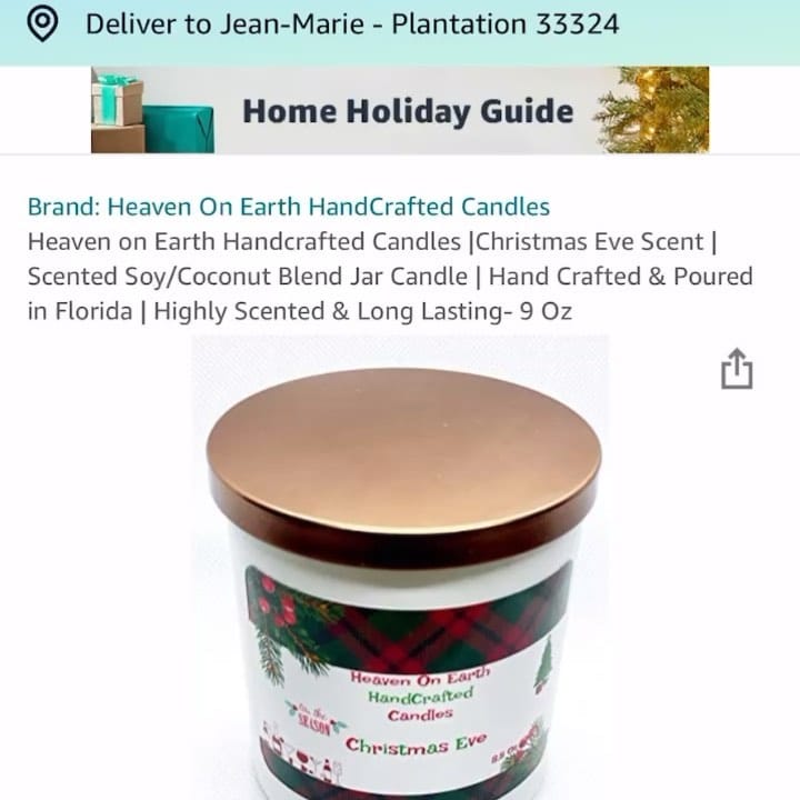 Post 8 by Heaven On Earth Candles on Instagram (video)