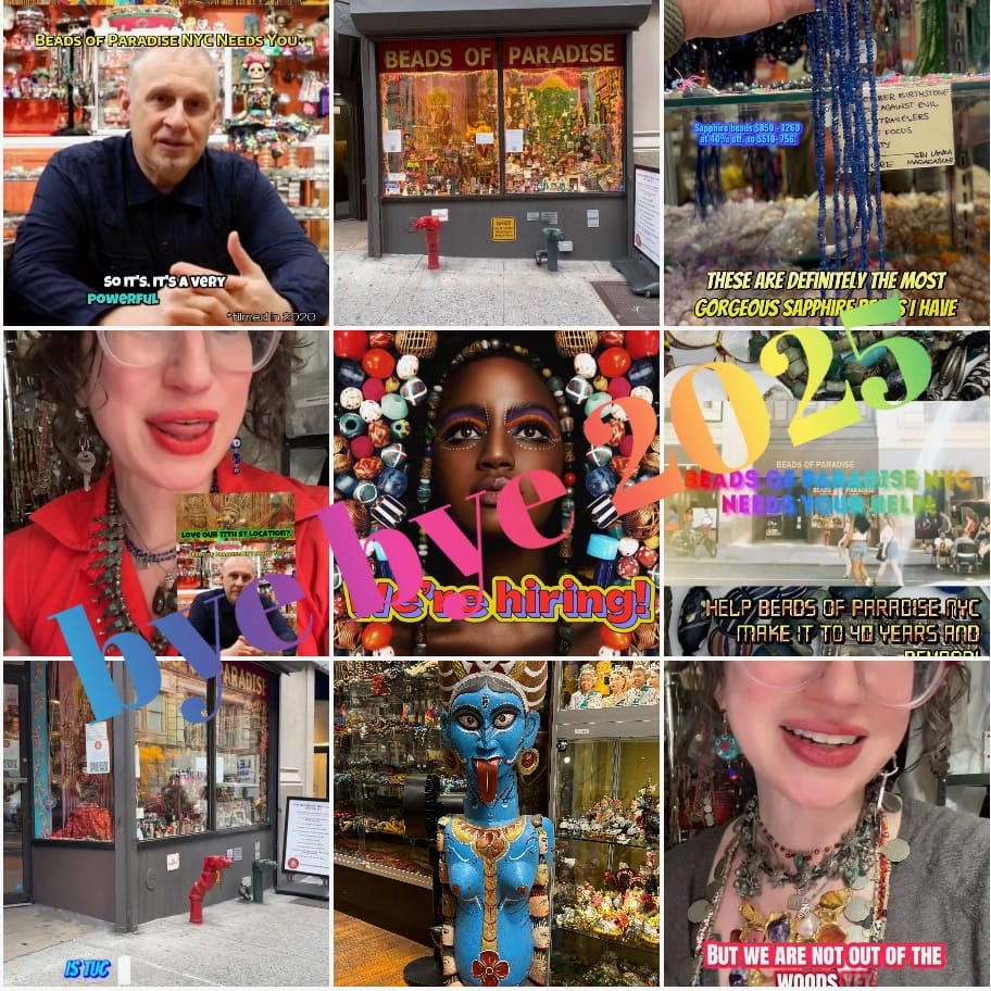 Post 7 by Beads of Paradise NYC on Instagram (image)