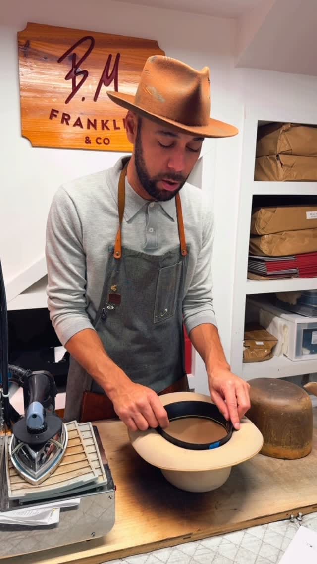 Post 4 by B.M. Franklin & Co. | Custom Hat Maker in Atlanta on Instagram (video)