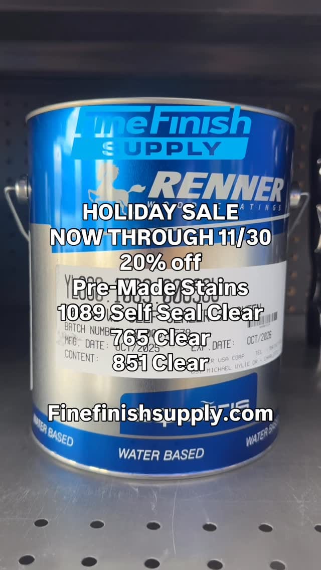 Post 4 by Fine Finish Supply on Instagram (video)