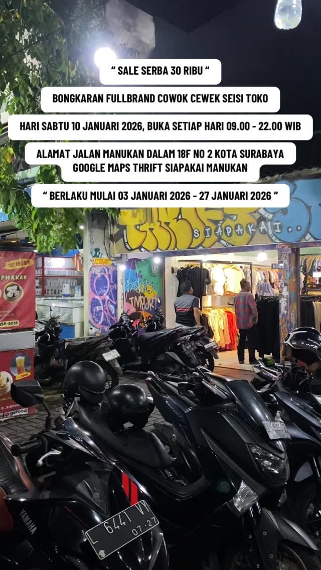 Post 4 by THRIFTING STORE SIAPAKAI on Instagram (video)