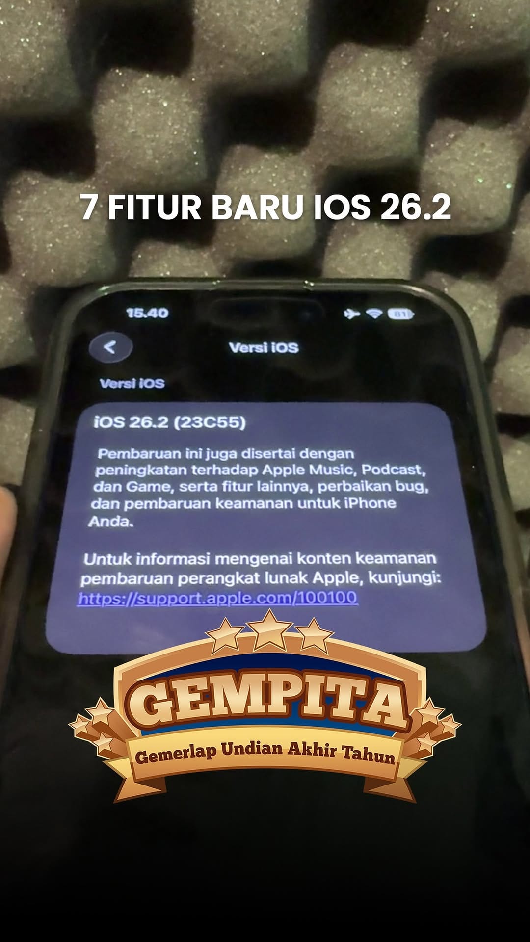 Post 4 by Tiga Putra HP Center on Instagram (video)