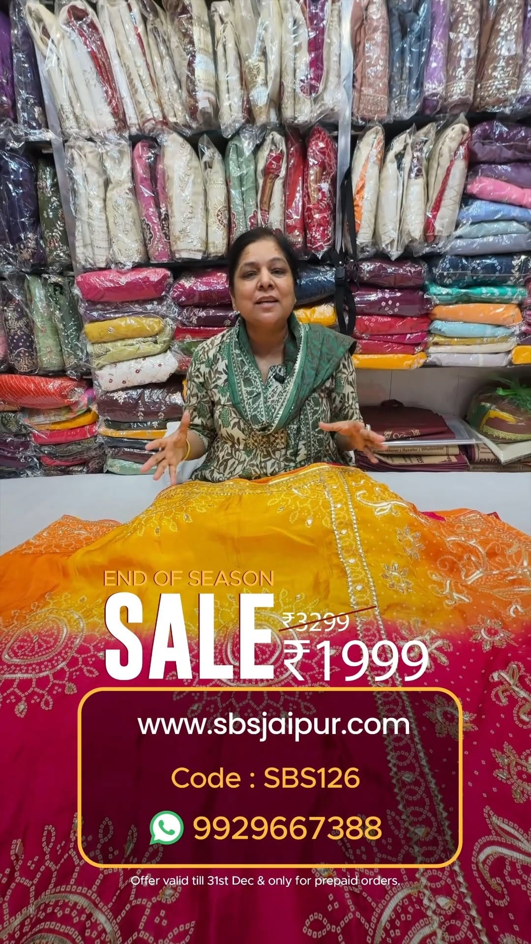 Post 7 by Shree Balaji Sarees Jaipur on Instagram (video)