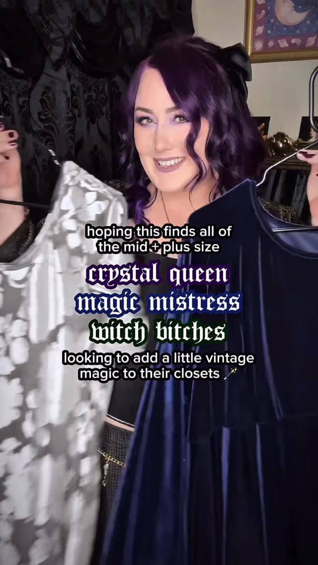 Post 9 by 𝖇𝖆𝖉 𝖒𝖔𝖔𝖓 🔮 plus size vintage on Instagram (video)